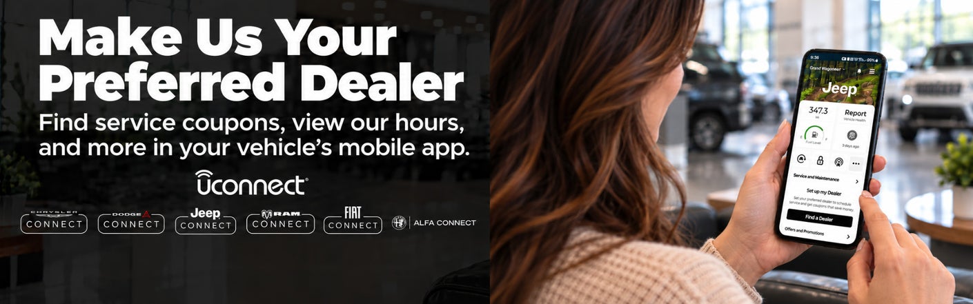 uconnect® make us your preferred dealer | Marshall Motor Co Inc in Salina KS