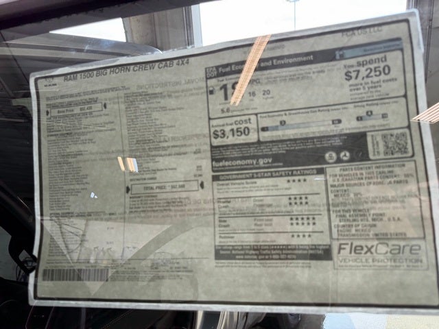 2026 RAM 1500 RAM 1500 BIG HORN CREW CAB 4X4 5'7' BOX